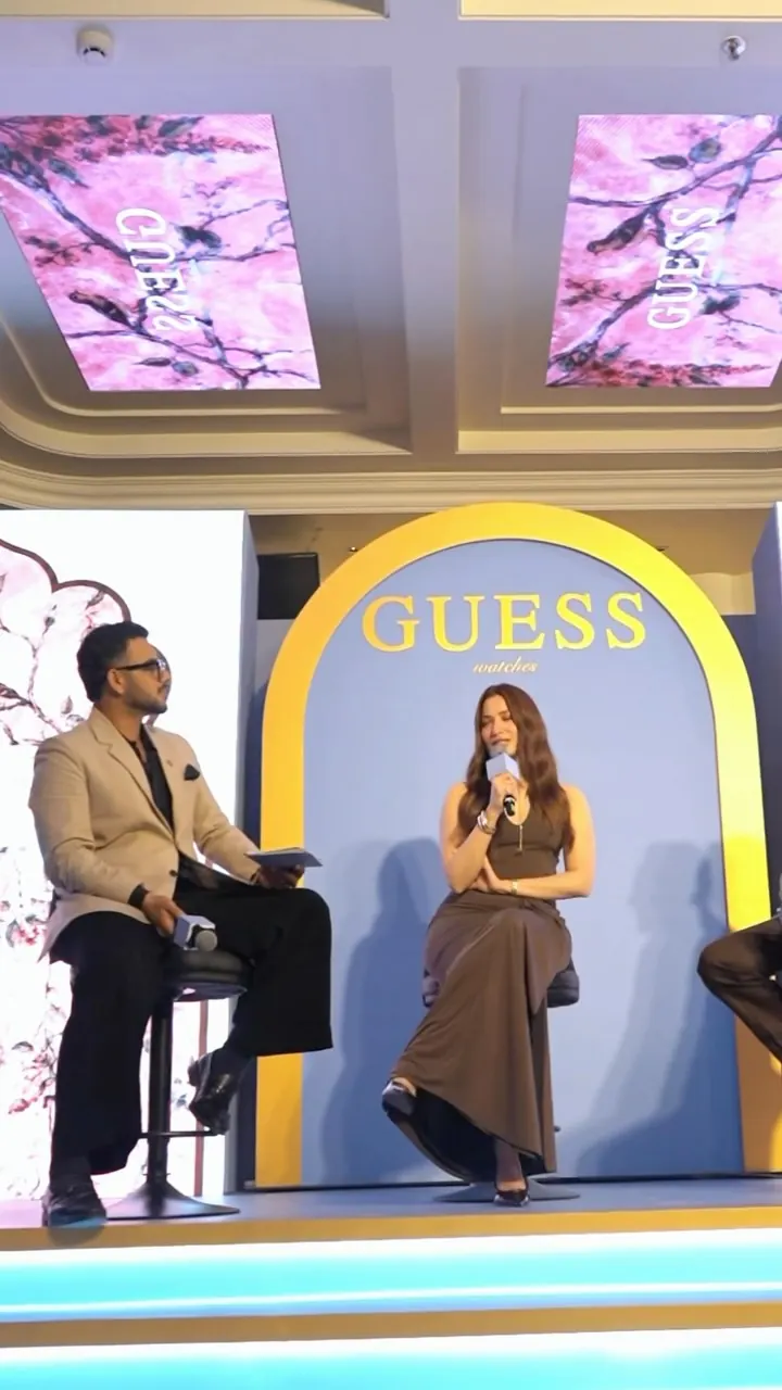 Chirag Vithalani in conversation with Tamannaah Bhatia on the GUESS Watches stage